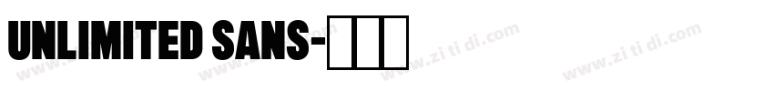 Unlimited Sans字体转换